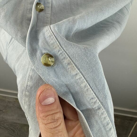 Sturgis 2002 Denim Cutoff Denim Vest Light Wash Y2K Moto Biker Size Large - Picture 12 of 13